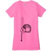 Ladies' Jersey Short-Sleeve Deep V-Neck T-Shirt Thumbnail