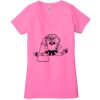 Ladies' Jersey Short-Sleeve Deep V-Neck T-Shirt Thumbnail