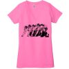 Ladies' Jersey Short-Sleeve Deep V-Neck T-Shirt Thumbnail
