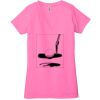 Ladies' Jersey Short-Sleeve Deep V-Neck T-Shirt Thumbnail