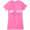 Ladies' Jersey Short-Sleeve Deep V-Neck T-Shirt Thumbnail