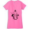 Ladies' Jersey Short-Sleeve Deep V-Neck T-Shirt Thumbnail