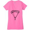 Ladies' Jersey Short-Sleeve Deep V-Neck T-Shirt Thumbnail