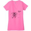 Ladies' Jersey Short-Sleeve Deep V-Neck T-Shirt Thumbnail