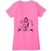 Ladies' Jersey Short-Sleeve Deep V-Neck T-Shirt Thumbnail
