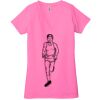 Ladies' Jersey Short-Sleeve Deep V-Neck T-Shirt Thumbnail