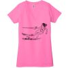 Ladies' Jersey Short-Sleeve Deep V-Neck T-Shirt Thumbnail