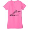 Ladies' Jersey Short-Sleeve Deep V-Neck T-Shirt Thumbnail