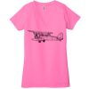 Ladies' Jersey Short-Sleeve Deep V-Neck T-Shirt Thumbnail