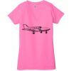 Ladies' Jersey Short-Sleeve Deep V-Neck T-Shirt Thumbnail