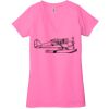 Ladies' Jersey Short-Sleeve Deep V-Neck T-Shirt Thumbnail