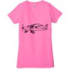 Ladies' Jersey Short-Sleeve Deep V-Neck T-Shirt Thumbnail
