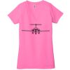Ladies' Jersey Short-Sleeve Deep V-Neck T-Shirt Thumbnail