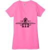 Ladies' Jersey Short-Sleeve Deep V-Neck T-Shirt Thumbnail