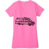 Ladies' Jersey Short-Sleeve Deep V-Neck T-Shirt Thumbnail
