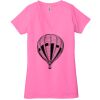 Ladies' Jersey Short-Sleeve Deep V-Neck T-Shirt Thumbnail