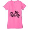 Ladies' Jersey Short-Sleeve Deep V-Neck T-Shirt Thumbnail
