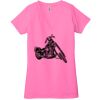 Ladies' Jersey Short-Sleeve Deep V-Neck T-Shirt Thumbnail