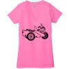 Ladies' Jersey Short-Sleeve Deep V-Neck T-Shirt Thumbnail