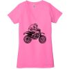 Ladies' Jersey Short-Sleeve Deep V-Neck T-Shirt Thumbnail