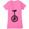 Ladies' Jersey Short-Sleeve Deep V-Neck T-Shirt Thumbnail