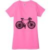 Ladies' Jersey Short-Sleeve Deep V-Neck T-Shirt Thumbnail