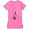 Ladies' Jersey Short-Sleeve Deep V-Neck T-Shirt Thumbnail