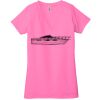 Ladies' Jersey Short-Sleeve Deep V-Neck T-Shirt Thumbnail