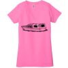 Ladies' Jersey Short-Sleeve Deep V-Neck T-Shirt Thumbnail