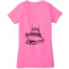 Ladies' Jersey Short-Sleeve Deep V-Neck T-Shirt Thumbnail
