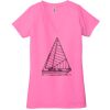Ladies' Jersey Short-Sleeve Deep V-Neck T-Shirt Thumbnail