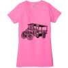 Ladies' Jersey Short-Sleeve Deep V-Neck T-Shirt Thumbnail