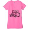 Ladies' Jersey Short-Sleeve Deep V-Neck T-Shirt Thumbnail