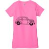 Ladies' Jersey Short-Sleeve Deep V-Neck T-Shirt Thumbnail