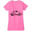 Ladies' Jersey Short-Sleeve Deep V-Neck T-Shirt Thumbnail