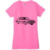 Ladies' Jersey Short-Sleeve Deep V-Neck T-Shirt Thumbnail
