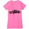 Ladies' Jersey Short-Sleeve Deep V-Neck T-Shirt Thumbnail