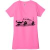 Ladies' Jersey Short-Sleeve Deep V-Neck T-Shirt Thumbnail