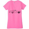 Ladies' Jersey Short-Sleeve Deep V-Neck T-Shirt Thumbnail