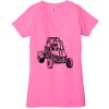 Ladies' Jersey Short-Sleeve Deep V-Neck T-Shirt Thumbnail