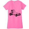 Ladies' Jersey Short-Sleeve Deep V-Neck T-Shirt Thumbnail