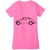 Ladies' Jersey Short-Sleeve Deep V-Neck T-Shirt Thumbnail