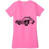 Ladies' Jersey Short-Sleeve Deep V-Neck T-Shirt Thumbnail