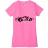 Ladies' Jersey Short-Sleeve Deep V-Neck T-Shirt Thumbnail