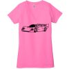 Ladies' Jersey Short-Sleeve Deep V-Neck T-Shirt Thumbnail