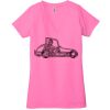 Ladies' Jersey Short-Sleeve Deep V-Neck T-Shirt Thumbnail