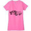 Ladies' Jersey Short-Sleeve Deep V-Neck T-Shirt Thumbnail