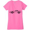 Ladies' Jersey Short-Sleeve Deep V-Neck T-Shirt Thumbnail