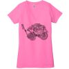 Ladies' Jersey Short-Sleeve Deep V-Neck T-Shirt Thumbnail