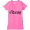 Ladies' Jersey Short-Sleeve Deep V-Neck T-Shirt Thumbnail